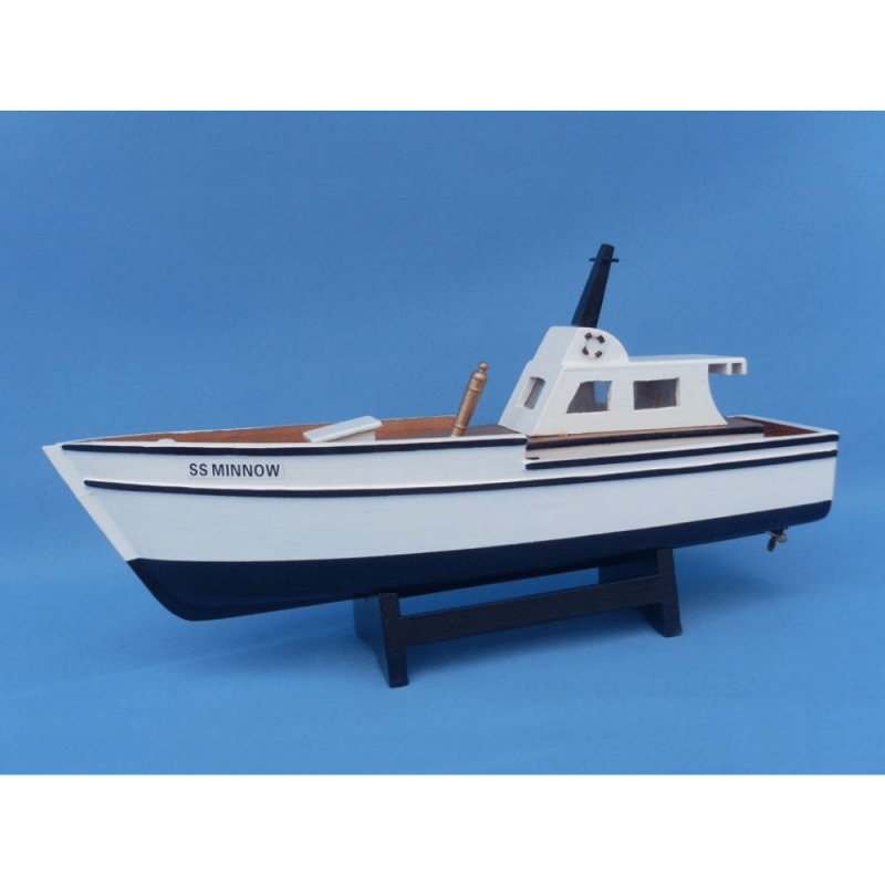 Handcrafted Model Ships Wooden Gilligan's Island - Minnow Model Boat 14"