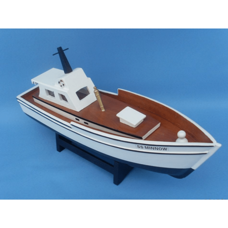 Handcrafted Model Ships Wooden Gilligan's Island - Minnow Model Boat 14"