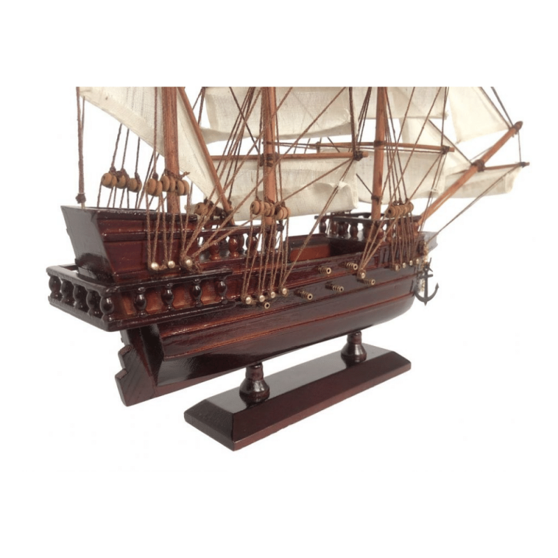 Handcrafted Model Ships Wooden John Halsey's Charles White Sails Pirate Ship Model 20"