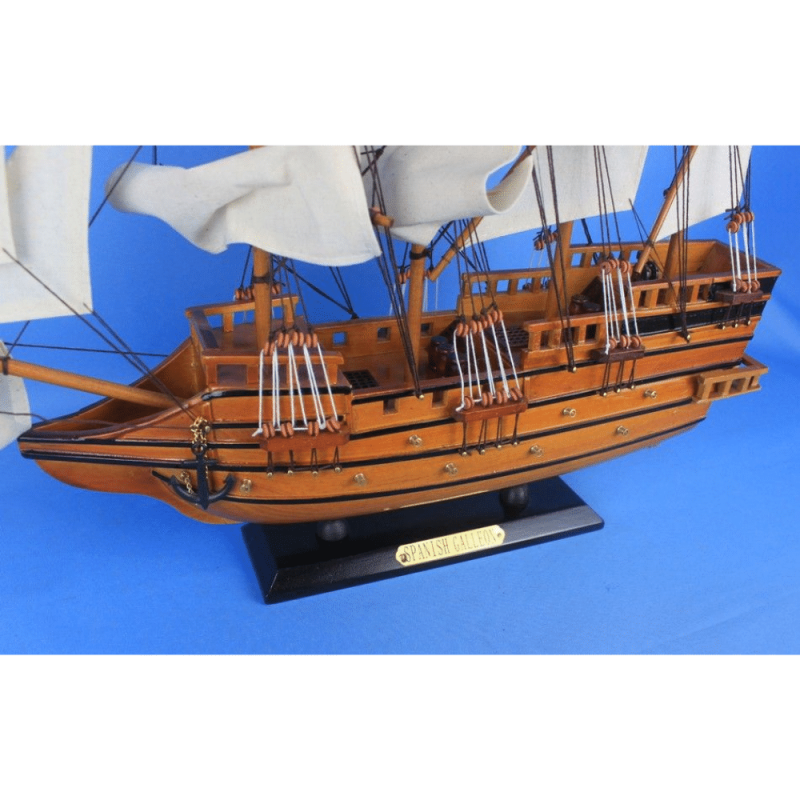 Handcrafted Model Ships Wooden Spanish Galleon Tall Model Ship 20"