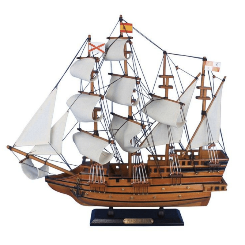 Handcrafted Model Ships Wooden Spanish Galleon Tall Model Ship 20"