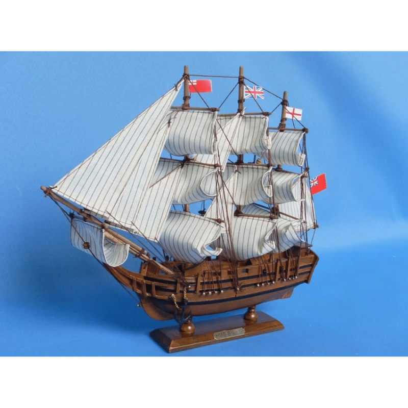 Handcrafted Model Ships Wooden HMS Bounty Tall Model Ship 15 Inches