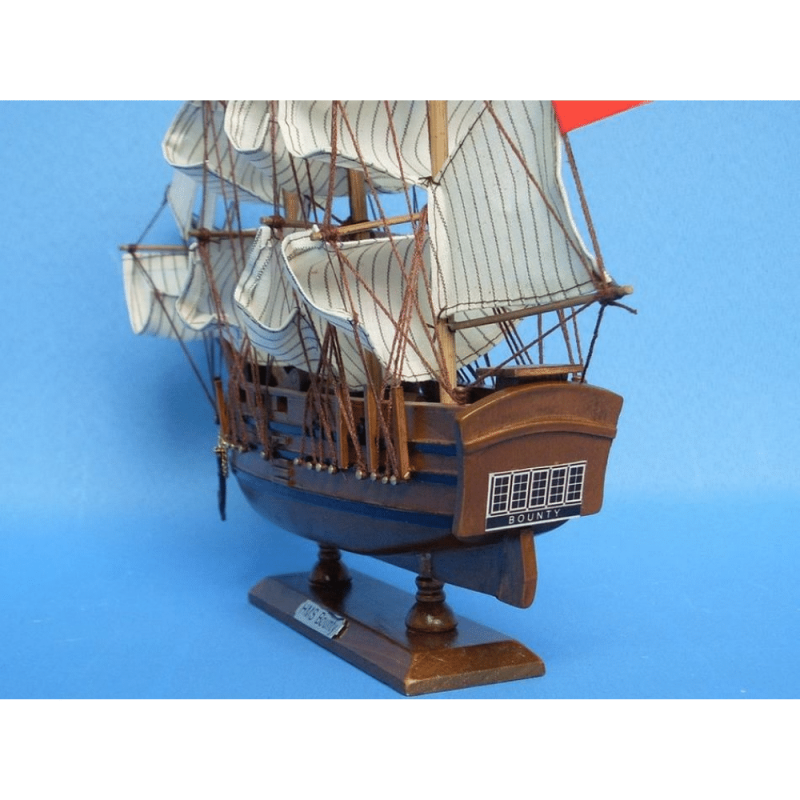 Handcrafted Model Ships Wooden HMS Bounty Tall Model Ship 15 Inches