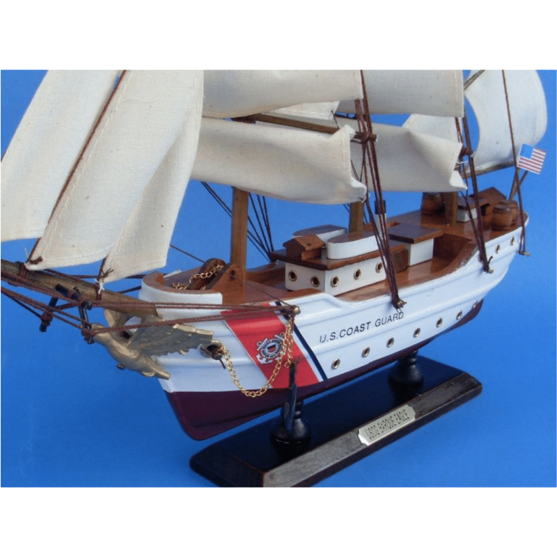 Handcrafted Model Ships Wooden United States Coast Guard USCG Eagle Model Ship 15"