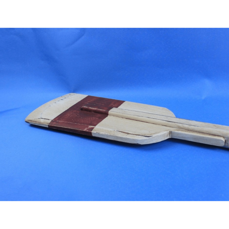 Handcrafted Model Ships Wooden Rustic Manhattan Beach Decorative Squared Rowing Boat Oar with Hooks 50"