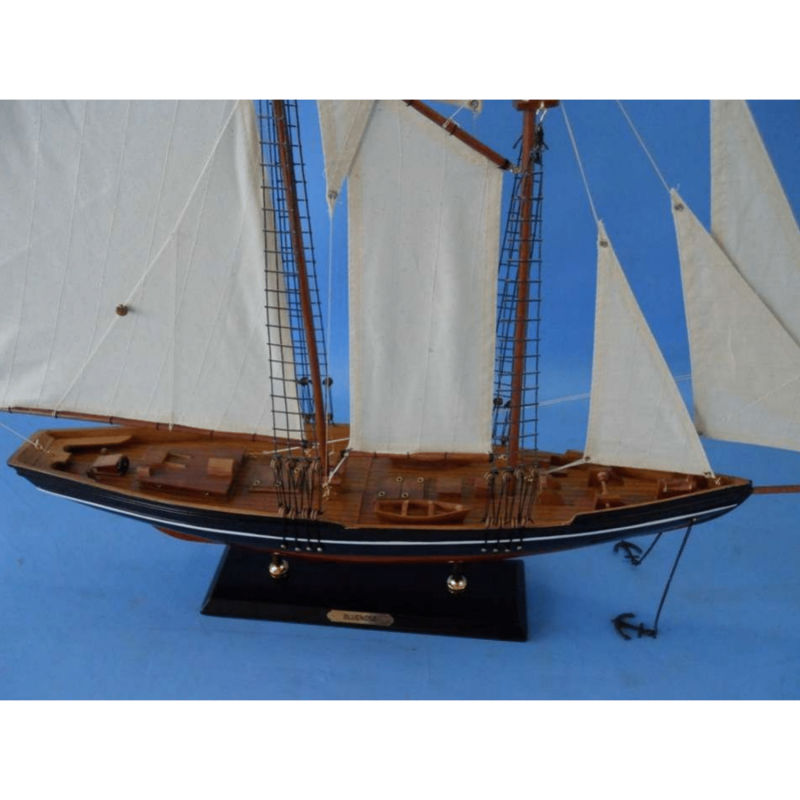 Handcrafted Model Ships Wooden Bluenose 2 Model Sailboat Decoration 35"