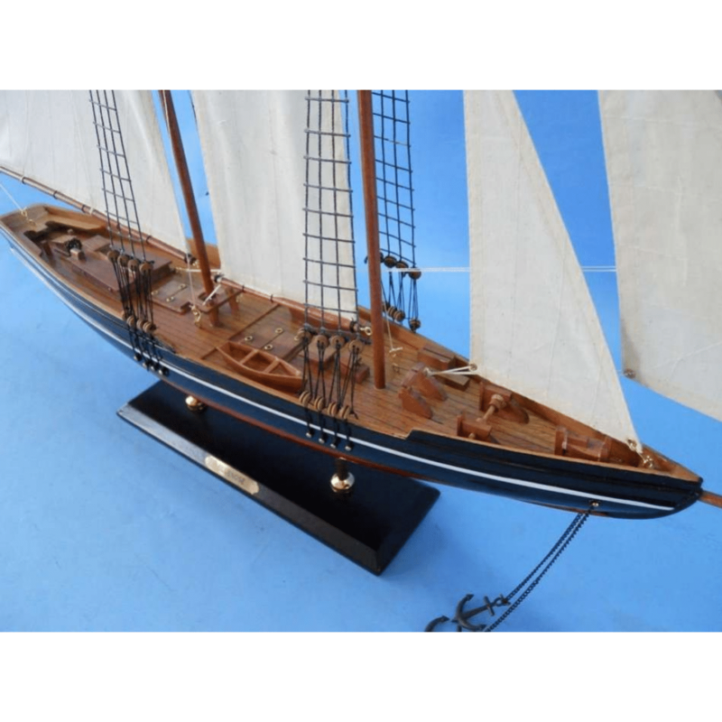 Handcrafted Model Ships Wooden Bluenose 2 Model Sailboat Decoration 35"