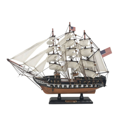 Handcrafted Model Ships Wooden USS Constitution Limited Tall Ship Model 15"