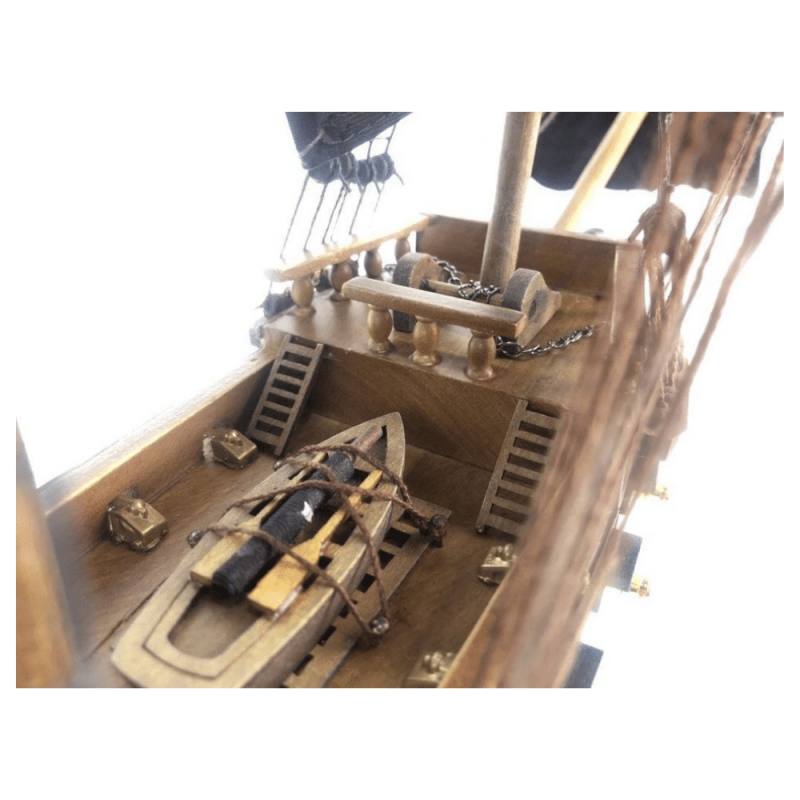 Handcrafted Model Ships Wooden Black Bart's Royal Fortune Black Sails Limited Model Pirate Ship 26"