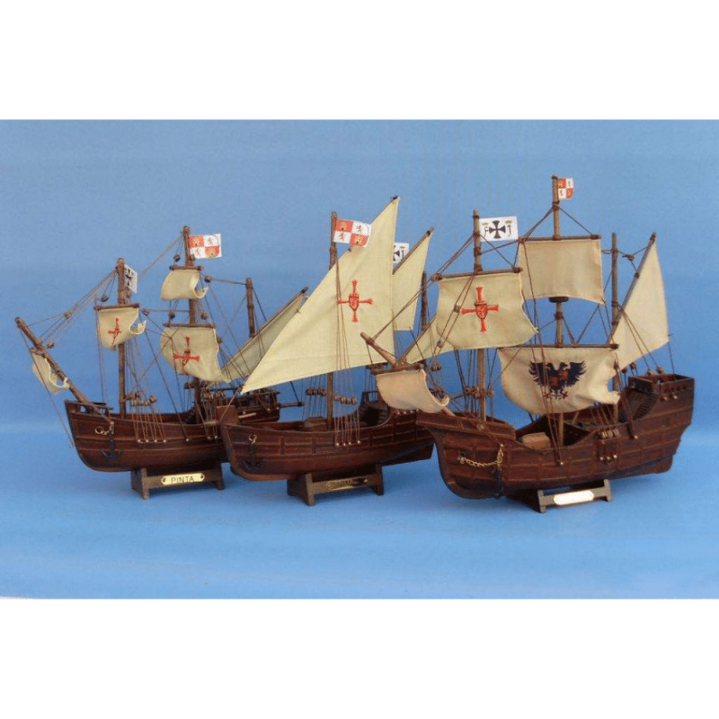 Handcrafted Model Ships Wooden Santa Maria Limited Tall Model Ship 14"