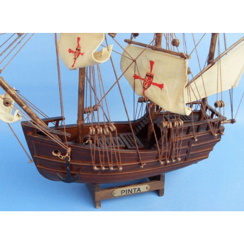 Handcrafted Model Ships Wooden Pinta Model Ship 12"