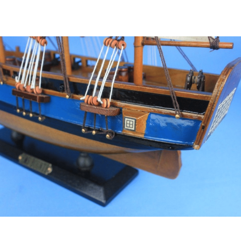Handcrafted Model Ships Wooden HMS Endeavour Tall Model Ship 20"