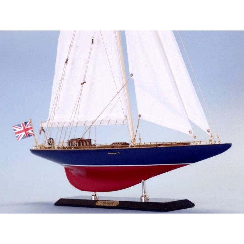 Handcrafted Model Ships Wooden Endeavour Limited Model Sailboat Decoration 27"