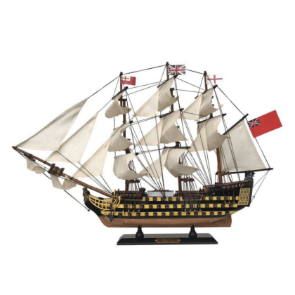 Handcrafted Model Ships Wooden HMS Victory Limited Tall Model Ship 24"