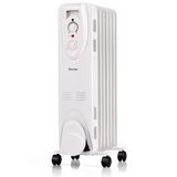 Costway 1500W Oil Filled Heater Portable Radiator Space Heater w/ Adjustable Thermostat