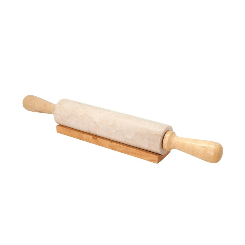 Creative Home Deluxe Natural Champagne Marble 18" Length Rolling Pin