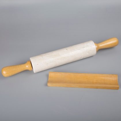 Creative Home Deluxe Natural Champagne Marble 18" Length Rolling Pin