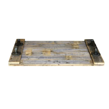 Doug And Cristy Designs Farmhouse Noodle Board Rustic Wood Stove Top Cover with Handles