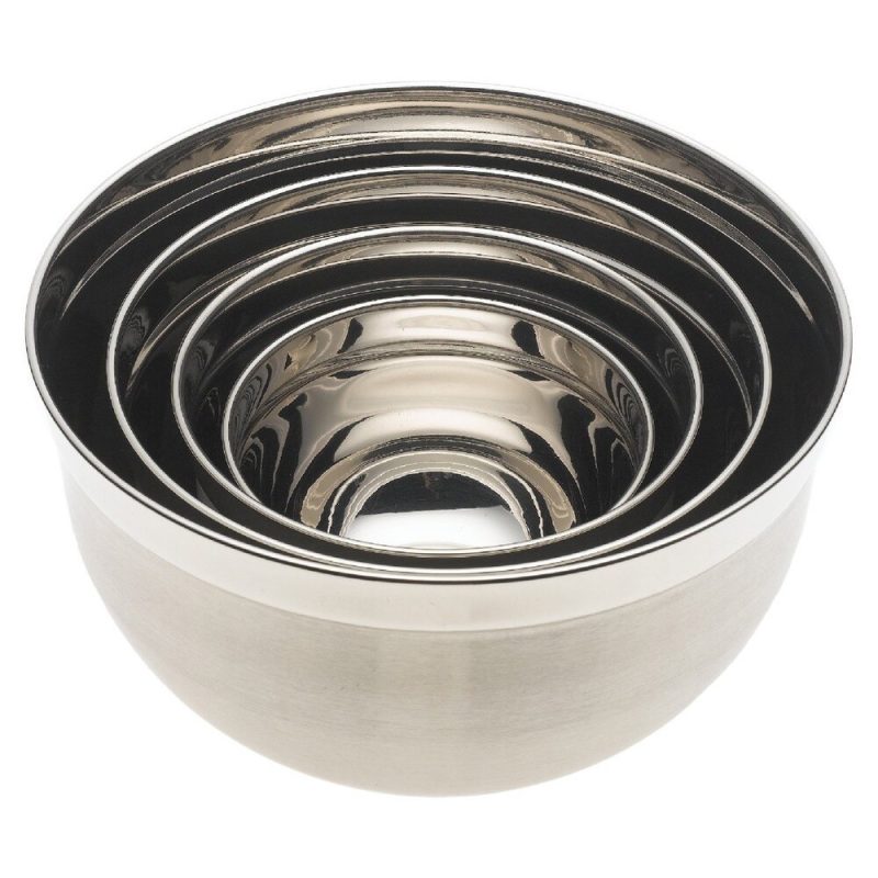 YBM Home Deep Professional Heavy Duty Quality Stainless Steel Mixing Bowls, Set of 4