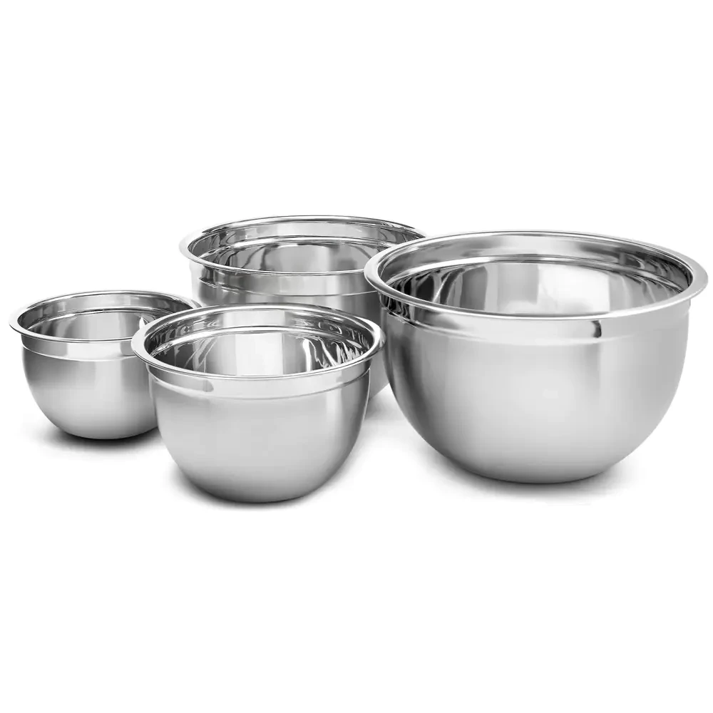 YBM Home Deep Professional Heavy Duty Quality Stainless Steel Mixing Bowls, Set of 4
