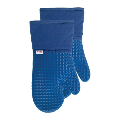 T-fal Textiles 2 Pack Soft Flex Waffle Silicone Oven Mitt Set