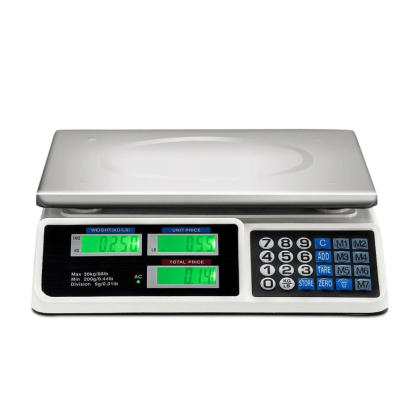 Costway 66Lbs Digital Weight Scale Price Computing Retail Count Scale Food