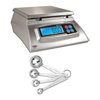 My Weigh KD-7000 Kitchen/Craft Digital Scale (Silver) with Spoons