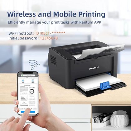 Pantum P2502W Laser Printer, Monochrome Wireless with Mobile Printing
