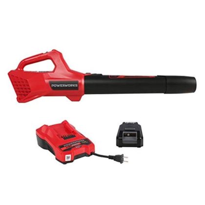 Powerworks XB Cordless 20V Axial Leaf Blower With 2Ah Battery And Charger