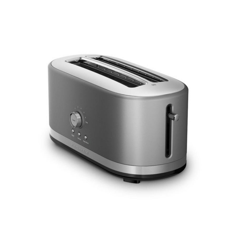 KitchenAid KMT4116CU 4 Slice Long Slot Toaster with High Lift Lever, Contour Silver