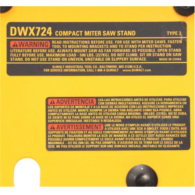 Dewalt Miter Saw Stand, Compact (DWX724)