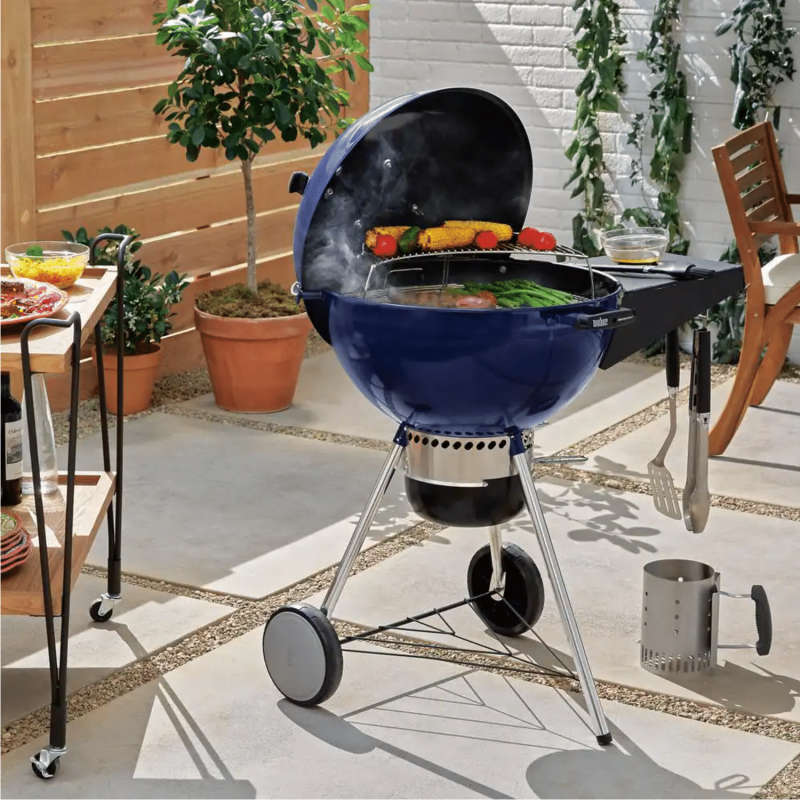 Weber 22 in. Master-Touch Charcoal Grill, Deep Ocean Blue