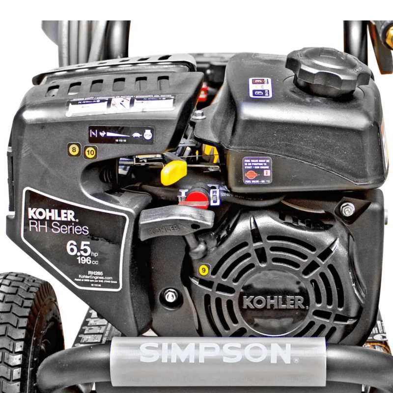 Simpson MegaShot 3100 PSI 2.4 GPM Gas Cold Water Pressure Washer with Kohler RH265 Engine