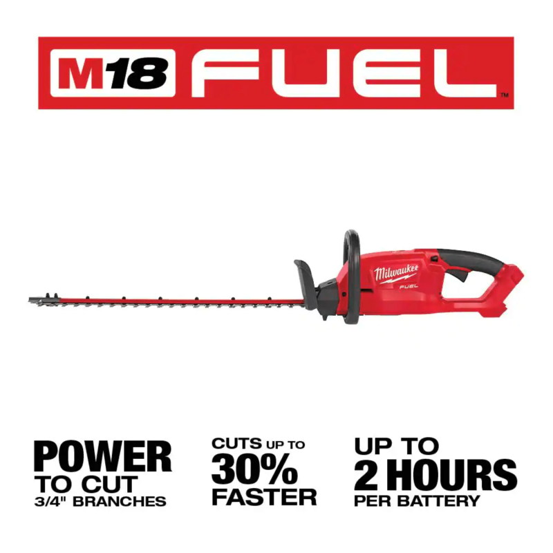 Milwaukee M18 FUEL 24 in. 18-Volt Lithium-Ion Brushless Cordless Hedge Trimmer, 2726-20