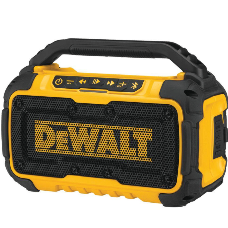 Dewalt 20-Volt MAX Bluetooth Speaker with (2) 20-Volt Batteries 5.0Ah & Charger