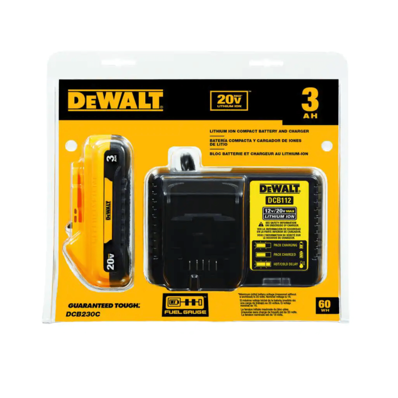 Dewalt 20-Volt MAX Cordless 6-1/2 in. Circular Saw with (1) 20-Volt Battery 3.0Ah & Charger (DCB230CWDCS91B)