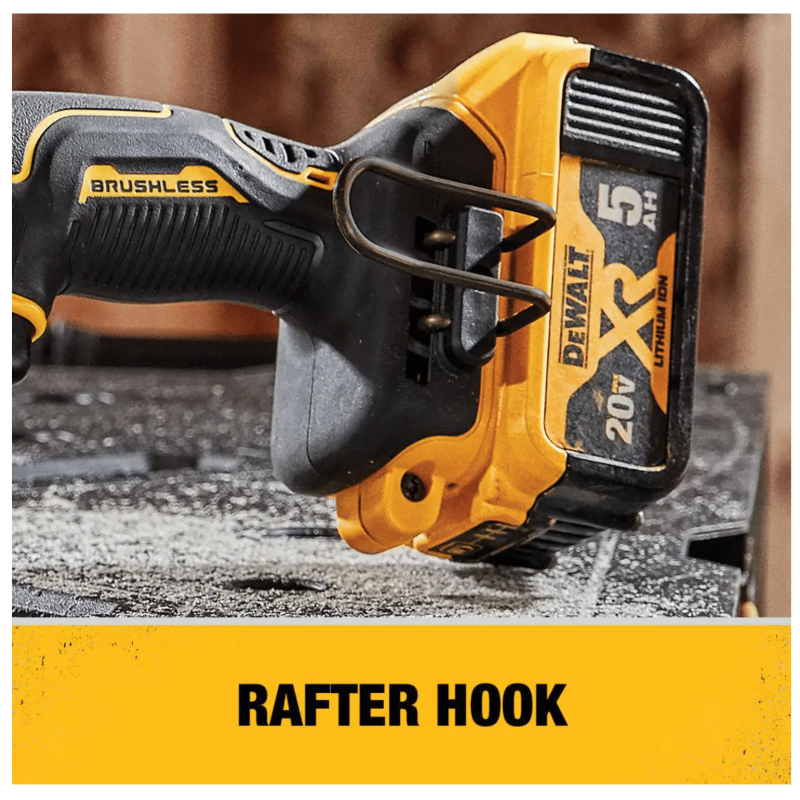 Dewalt Atomic 20V Max Cordless Brushless Compact 1/2 in. Drill/Driver, (2) 20-Volt 1.3Ah Batteries & 4-1/2 in. Circular Saw (DCD708C2W571B)