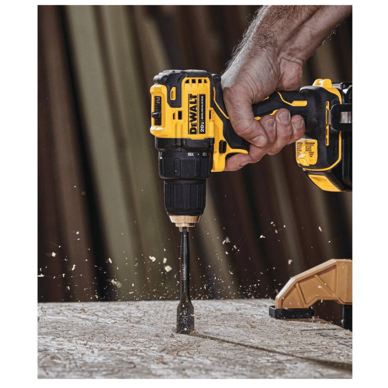 Dewalt Atomic 20V Max Cordless Brushless Compact 1/2 in. Drill/Driver, (2) 20-Volt 1.3Ah Batteries & Reciprocating Saw (DCD708C2WCS380B)