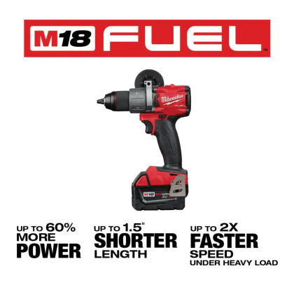 Milwaukee M18 Fuel 18-Volt Lithium-Ion Brushless Cordless Hammer Drill & Impact Driver Combo Kit w/ Drywall Screw Gun (2997-22-2866-20)