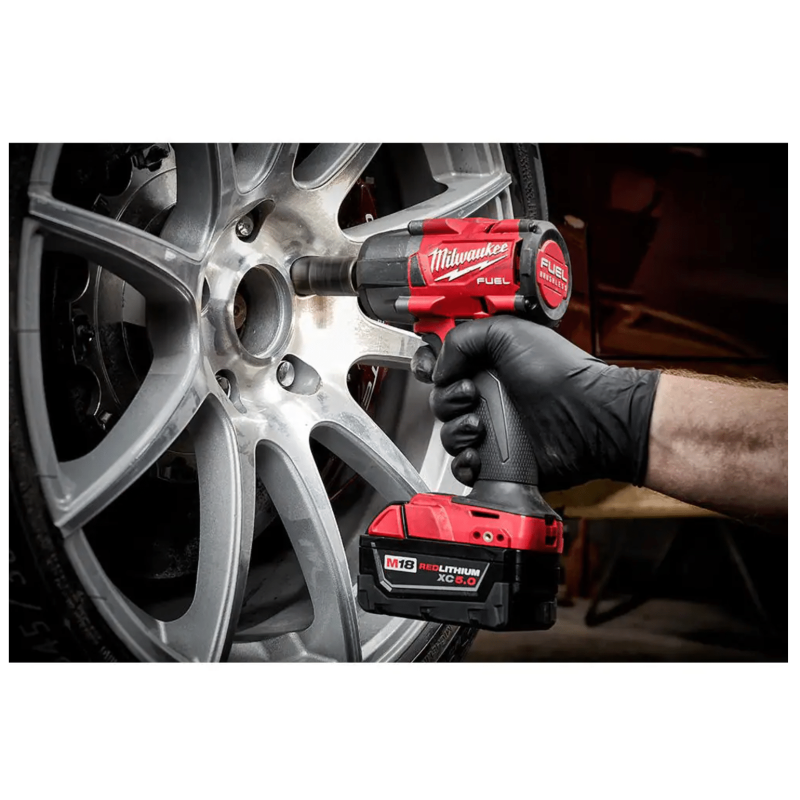 Milwaukee M18 Fuel Gen-2 18VLithium-Ion Brushless Cordless Mid Torque 1/2 in. Impact Wrench with Friction Ring & with Boot (2962-20-49-16-2960)