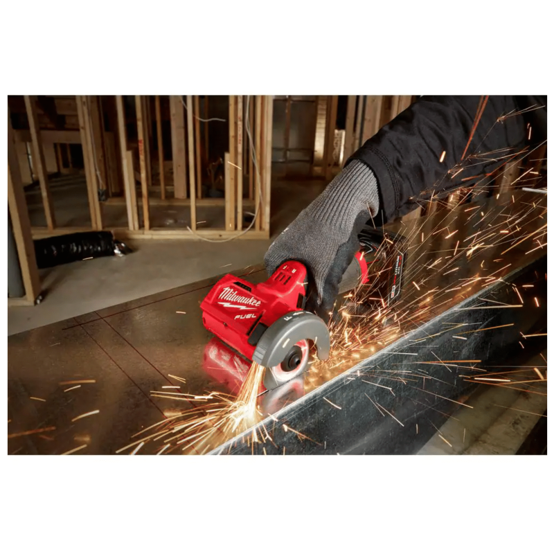 Milwaukee M12 Fuel 12V Lithium-Ion Brushless Cordless Hammer Drill and Impact Driver Combo Kit w/ Cut Off Saw
