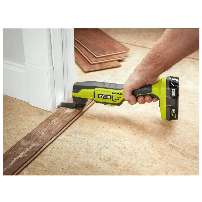 Ryobi One+ 18V Cordless 6-Tool Combo Kit with (2) Batteries, Charger, Bag with 4-1/2 in. Angle Grinder (P1819-P421)