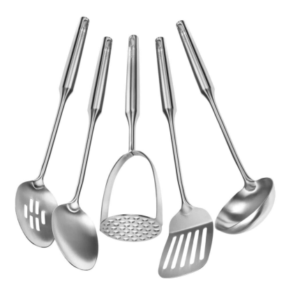 YBM Home Kitchen Stainless Cooking Utensil Set, 5 Pieces
