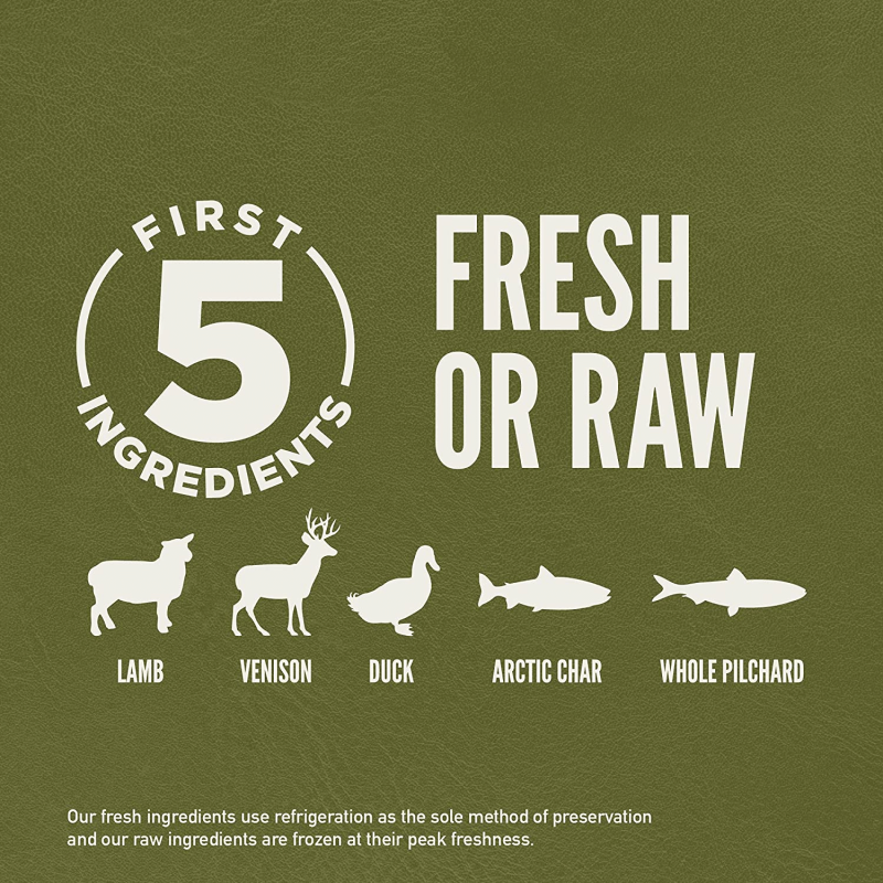 Orijen Tundra Grain Free & Poultry Free High Protein Fresh & Raw Dry Dog Food, 25 lbs.