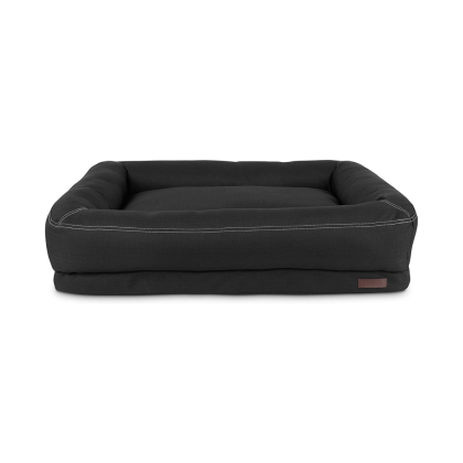 Reddy Indoor/Outdoor Black Dog Bed, 40"" L X 30"" W, Large
