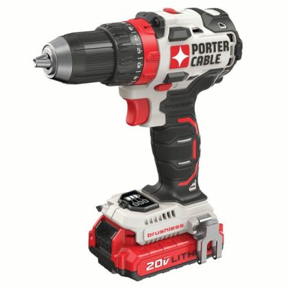 Porter-Cable 20-Volt Max Lithium-Ion Brushless 1/2-Inch Cordless Drill, PCCK607LB
