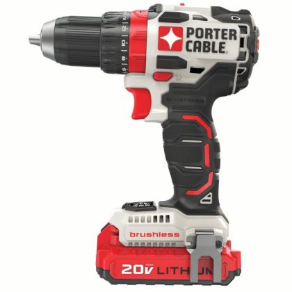 Porter-Cable 20-Volt Max Lithium-Ion Brushless 1/2-Inch Cordless Drill, PCCK607LB