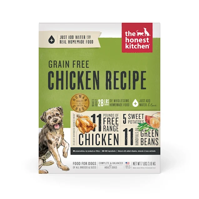The Honest Kitchen Dehydrated Grain Free Chicken Recipe Dog Food, 7 lbs.
