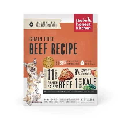 The Honest Kitchen Dehydrated Grain Free Beef Recipe Dog Food, 7 lbs.