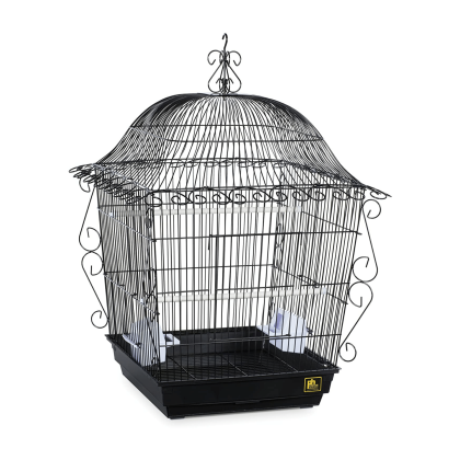 Prevue Pet Products Designer Scrollwork Series Jumbo Tiel Scrollwork Bird Cage in Black